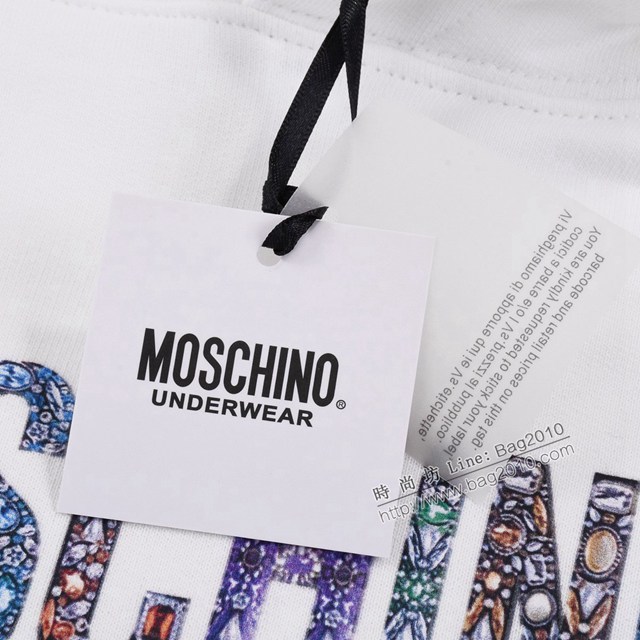 Moschino專櫃莫斯奇諾2023FW新款印花連帽衛衣 男女同款 tzy3151